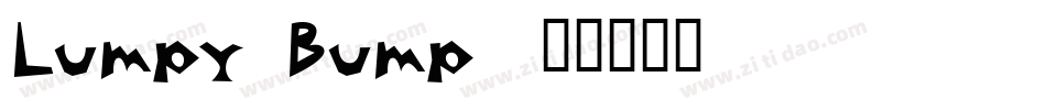 Lumpy Bump字体转换